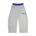 Plaid Waistband Barrel Sweatpants