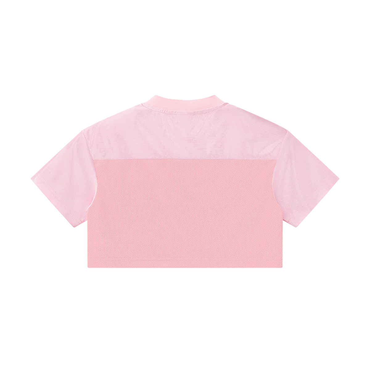 Cropped Paneled V-Neck Jersey