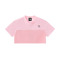 Cropped Paneled V-Neck Jersey