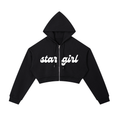Essential Cropped Zip-Up Hoodie