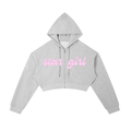 Essential Cropped Zip-Up Hoodie