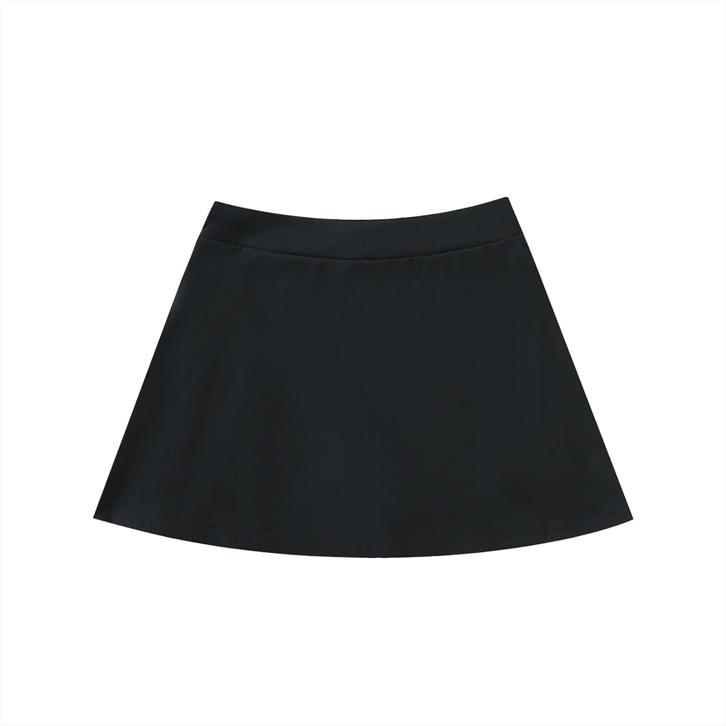 V High-Waist Pocketed Skirt